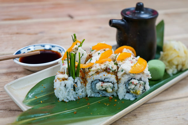 SEASONAL ROLL - Devonshire Crab & Apricot Ura Maki