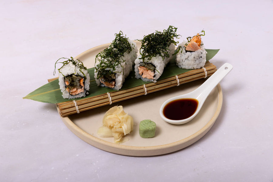 Baked Salmon Ura Maki