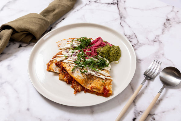 Pulled Chicken Tinga Quesadilla