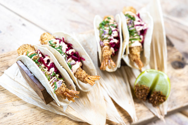 Panko Tiger Prawn Tacos (4 pieces)