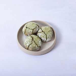 Soft green tea matcha amaretti. 