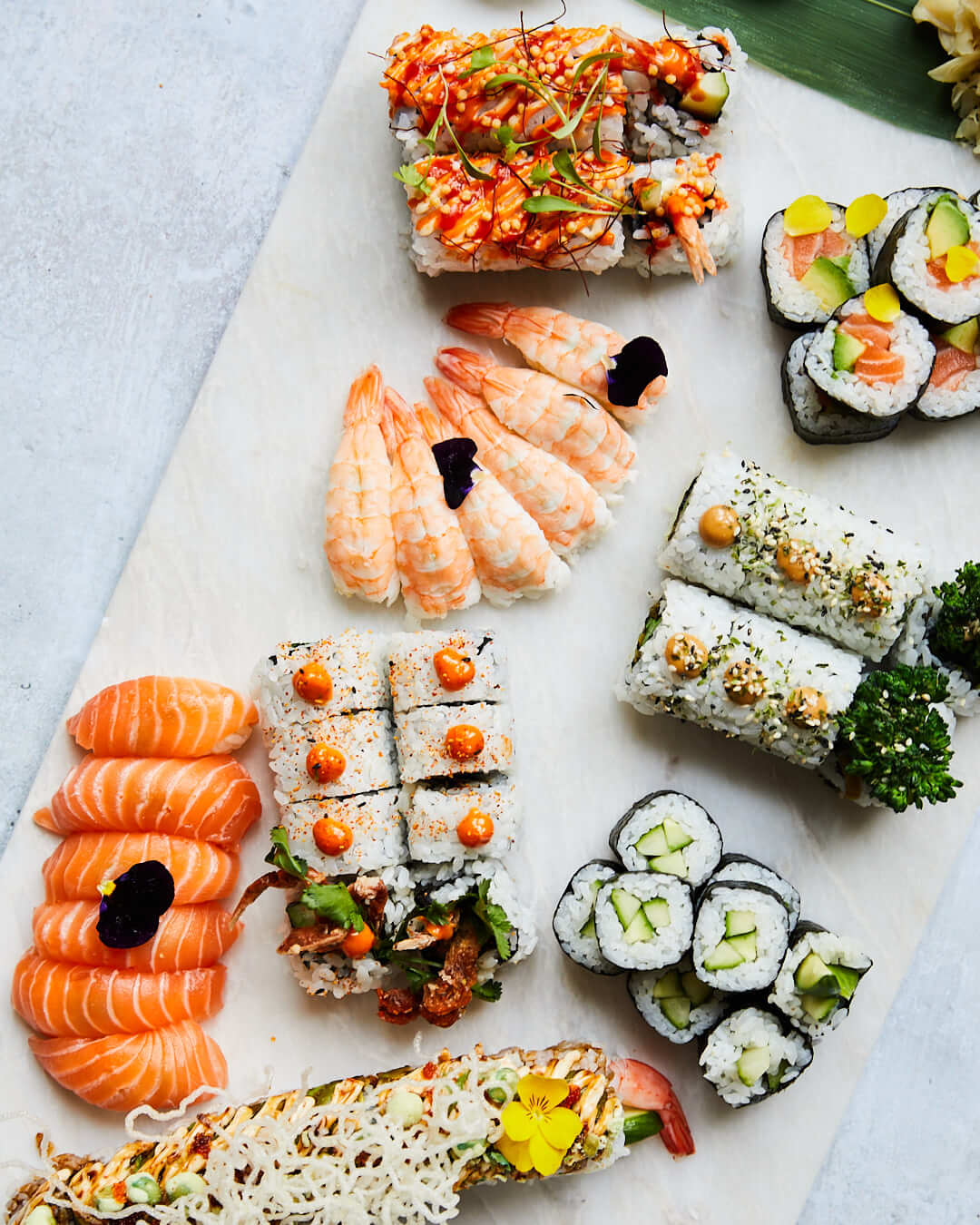 Close Up of Sushi Set Box Two