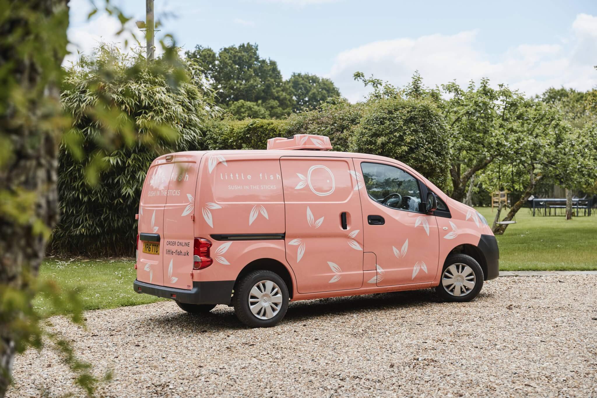 Pink Delivery Van